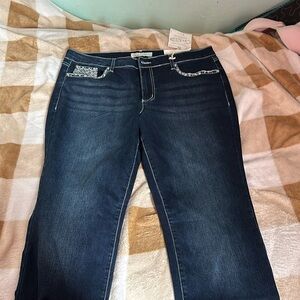 denim curvy flare jeans